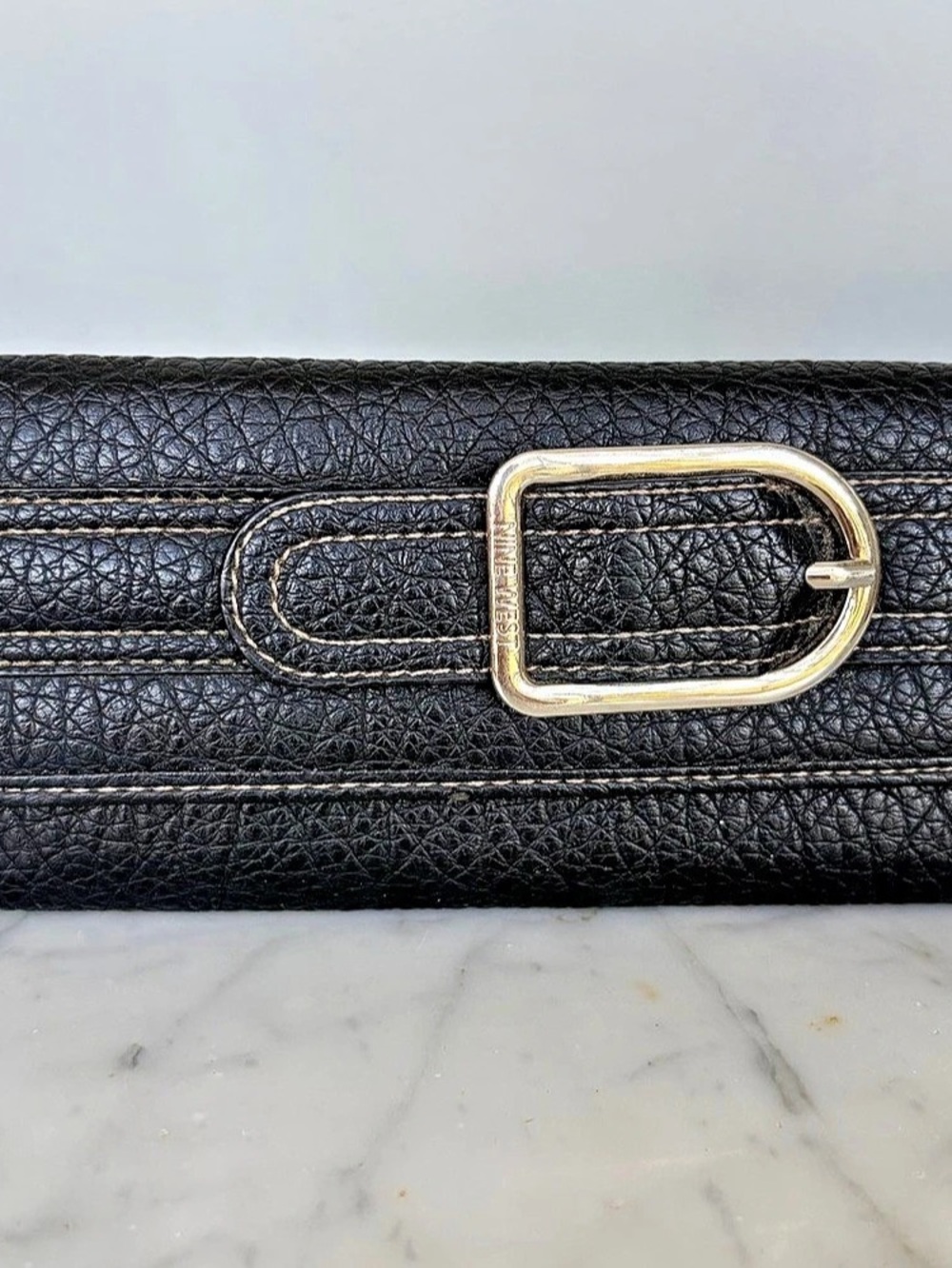 Nine West Black Buckle Wallet